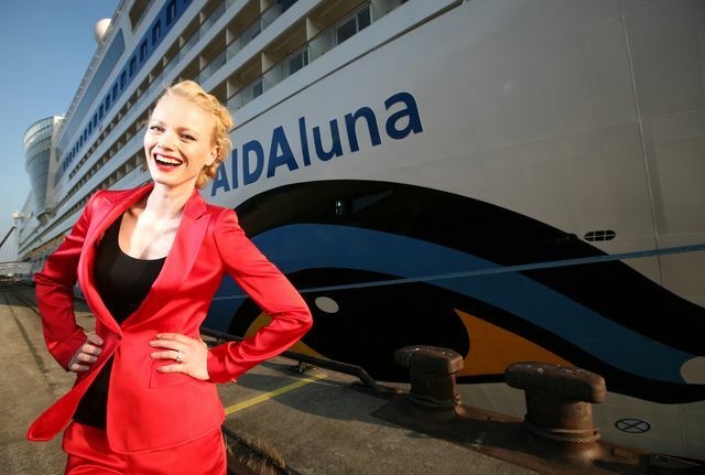 The AIDAluna was christened by German model Franziska Knuppe in Palma de Mallorca on April 4.