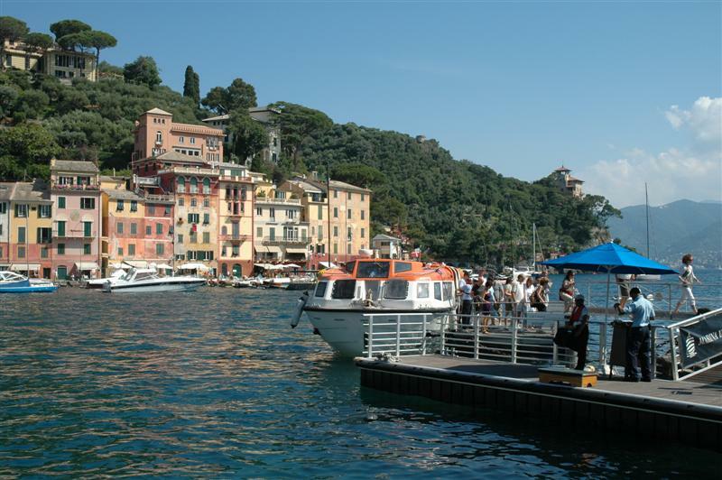 Passengers tendering in to Portofino.
