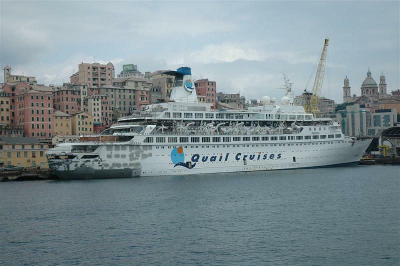 The 20,000-ton, 658-passenger Pacific is currently undergoing repairs in Genoa. She was previously expected to sail for Quail Cruises, however, the vessel's fate was unknown at press time. The 1971-built Pacific is the former Sea Venture and Pacific Princess.