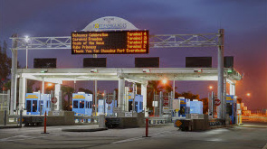 New signage greets guests at the Eller Gate entrance to Port Everglades.