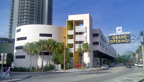 The Port of Tampa opened a new 730-space parking garage today