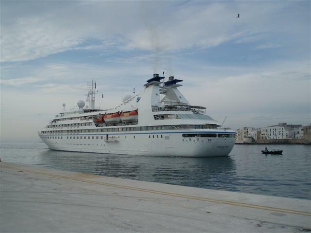 The Seabourn Pride in Monopoli