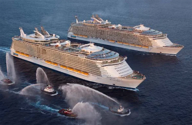 Royal Caribbean now has the two biggest passenger ships ever built in Oasis and Allure.