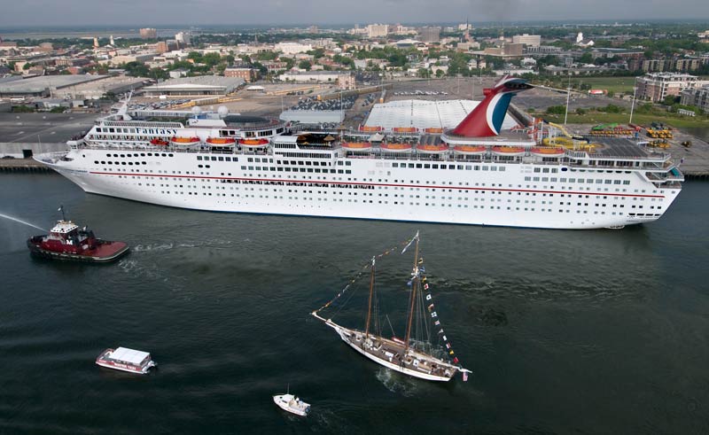 Carnival's Fantasy arrives in Charleston