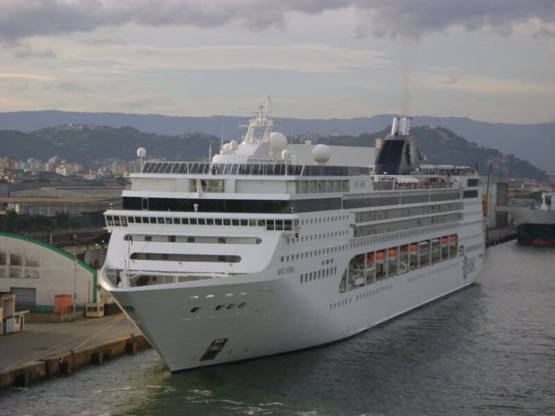 The MSC Opera in Santos (photo: Daniel Capella)