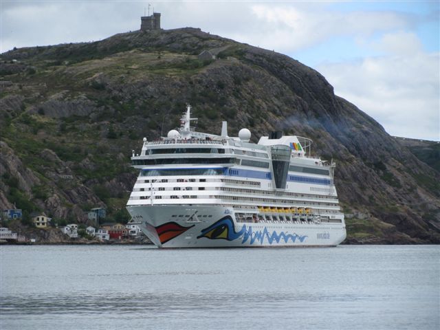 The AIDAluna making her inaugural visit to St. John's, 2010