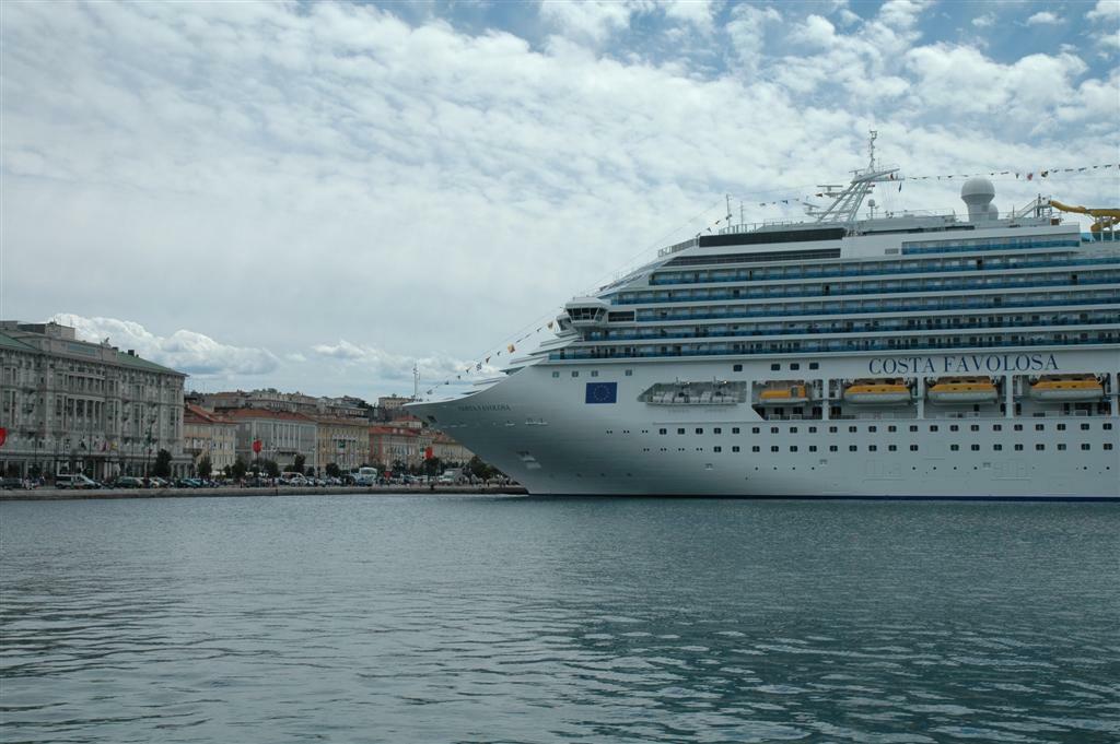 The Favolosa in Trieste on July 2 for her naming ceremony