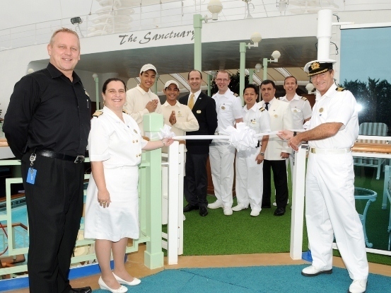Ribbon-Cutting Ceremony on Sapphire Princess 
