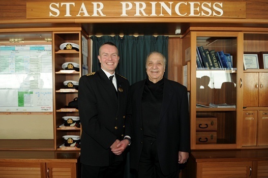  Captain Edward Perrin met with Gregory Melikian on the Star Princess bridge.