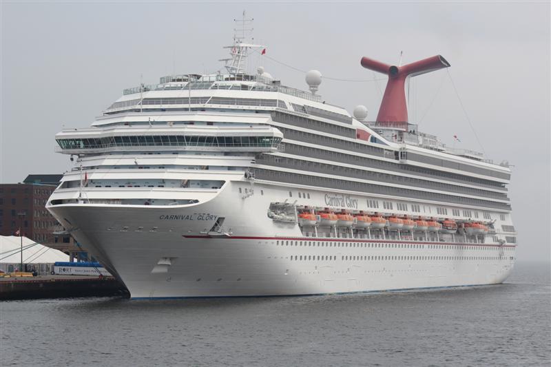 Carnival Glory in Saint John, a future homeport? (photo: Cruise Industry News)