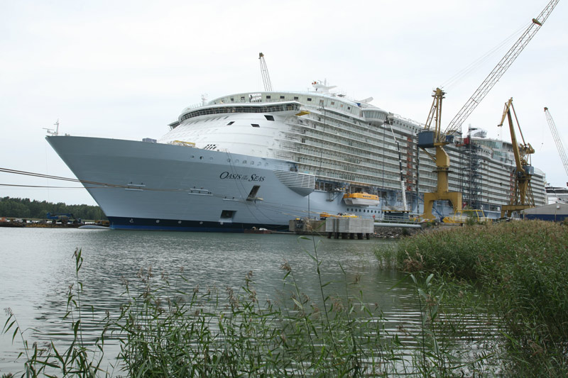 Oasis of the Seas under construction at STX Finland