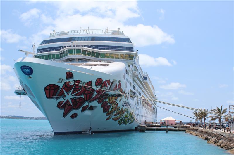 The U.S. cruise market could benefit from strong international travel growth to the States. Photo: Norwegian Gem in Bermuda/Cruise Industry News
