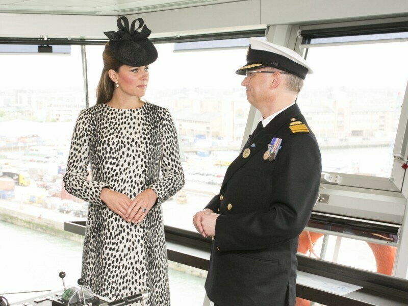 Her Royal Highness The Duchess of Cambridge with Captain Tony Draper