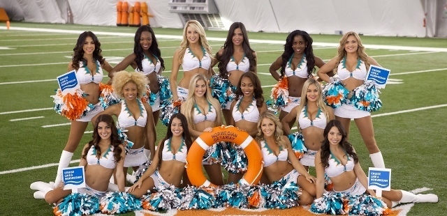 The Miami Dolphins, Salute To Service Game – Ultimate Cheerleaders