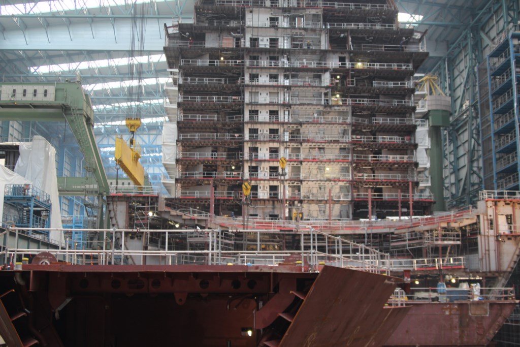 Anthem of the Seas Blocks at Meyer Werft
