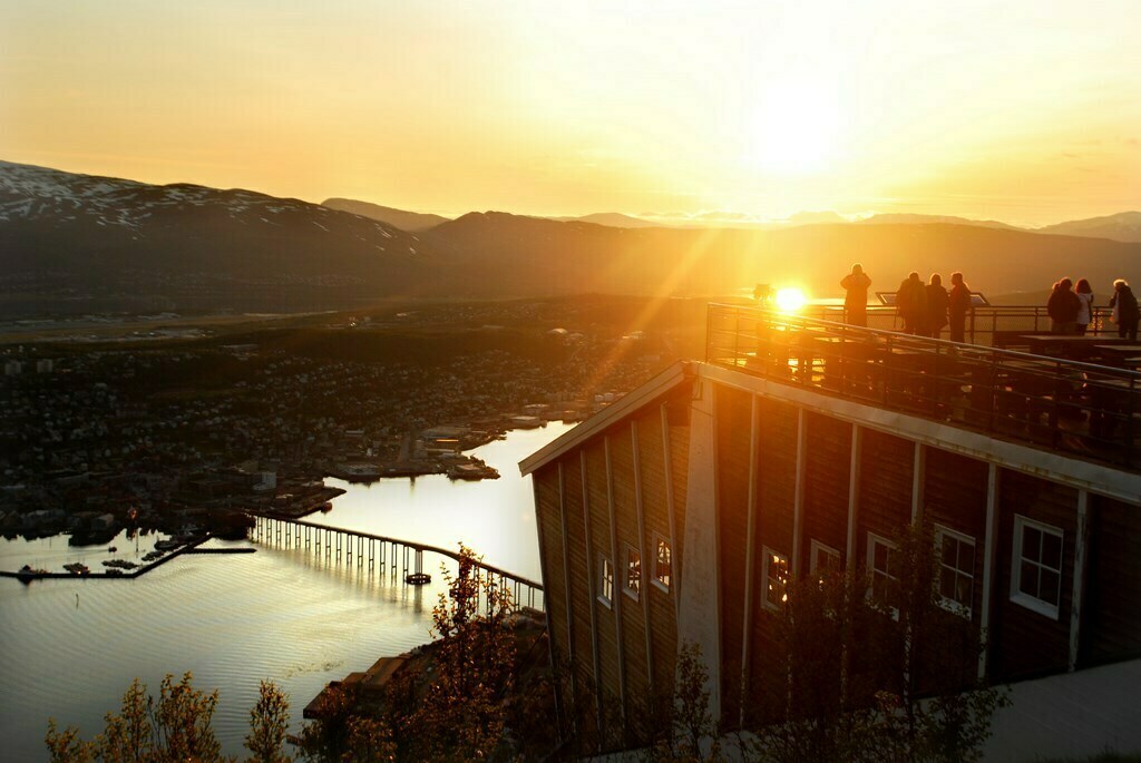 Midnight sun in Northern Norway