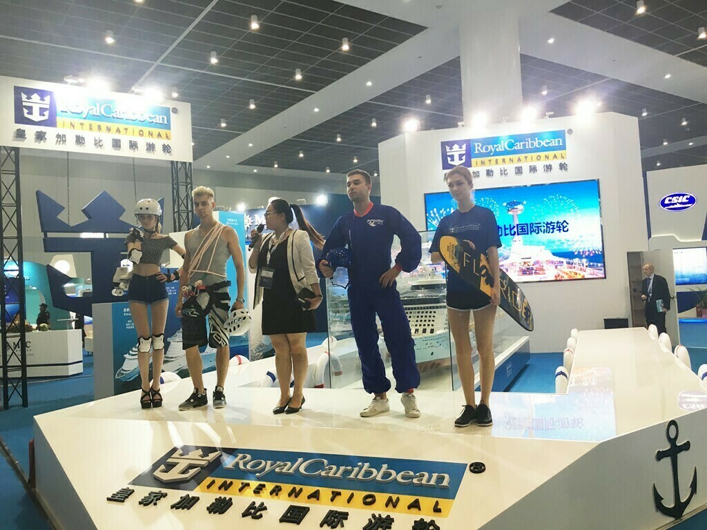 Royal Caribbean was promoting its cruise experience.