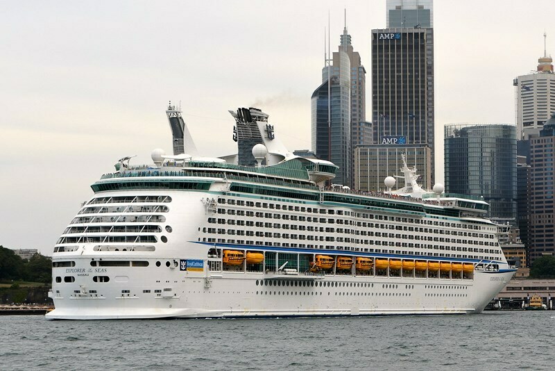 Royal Caribbean ship in Sydney. Photo: Clyde Dickens