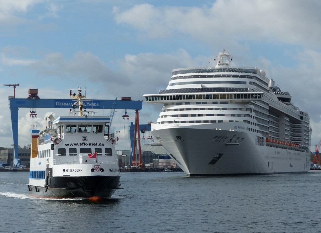 MSC Fantasia in the Port of Kiel