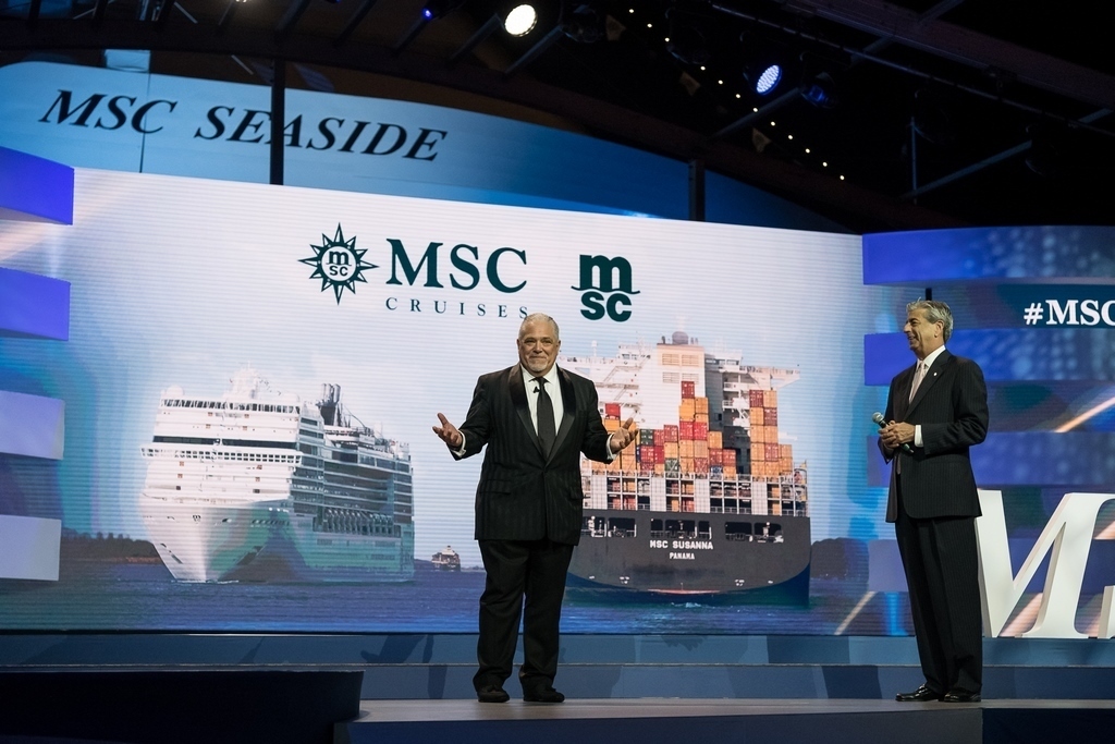 Executive Vice President of MSC Mediterranean Shipping Company USA, Allen Clifford and MSC Cruises USA Chairman, Rick Sasso (photo: Ivan Sarfatti)