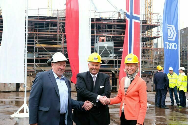 Color Line Starts Assembly Of Largest Plug In Vessel Cruise Industry 