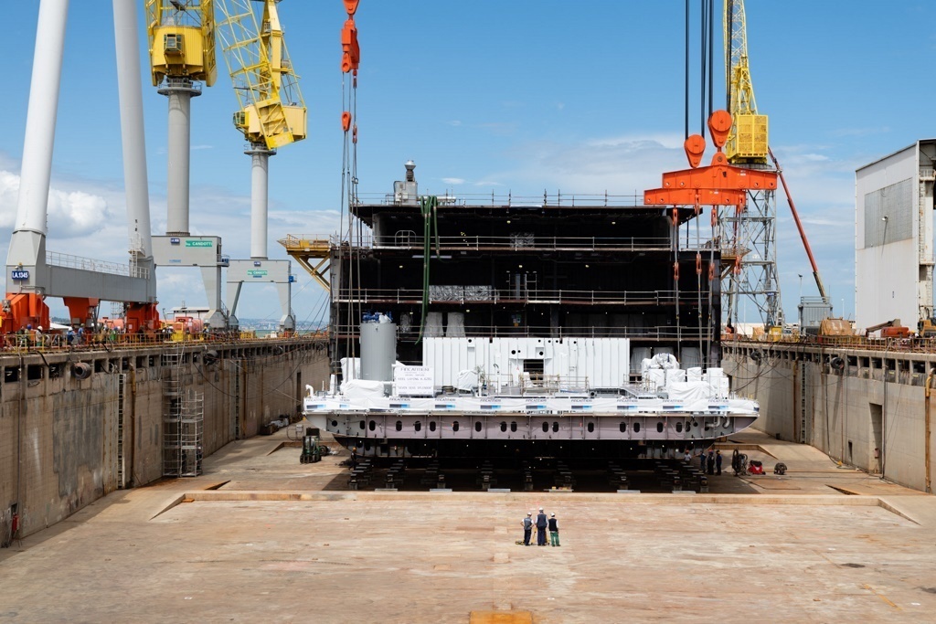 Keel Laying of the Seven Seas Splendor