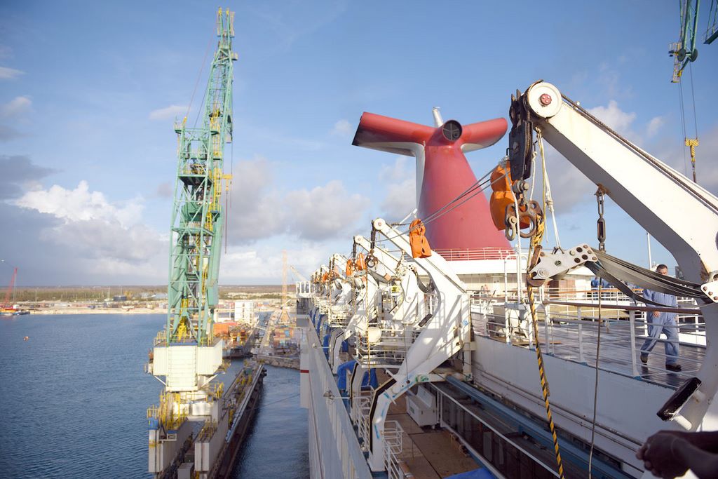 Carnival Ecstasy in Drydock