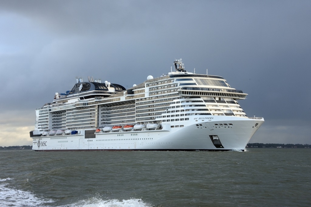 MSC Bellissima Departs from Chantiers de l’Atlantique For Sea Trials ...