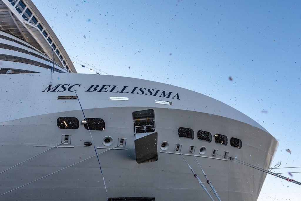 From the delivery of the MSC Bellissima