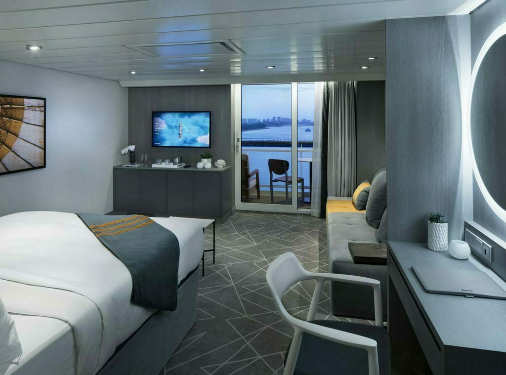 Celebrity Cruises collaborated with renowned international hospitality design firm Hirsch Bedner Associates (HBA) to transform the Millennium Series staterooms as part The Celebrity Revolution.