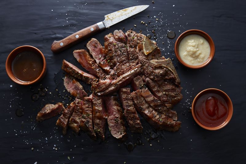 Dry Aged Porterhouse in Tuscan Grill