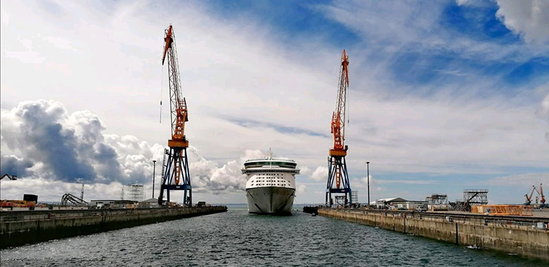 Royal Caribbean Explorer in Drydock