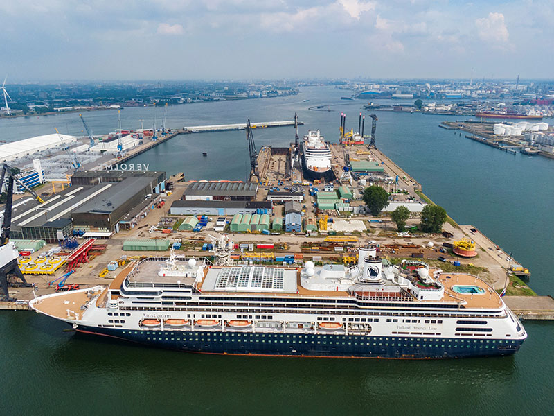 Rotterdam and Amsterdam in Rotterdam at Damen Shiprepair