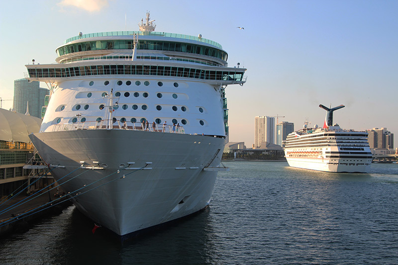 Cruise ships in Miami