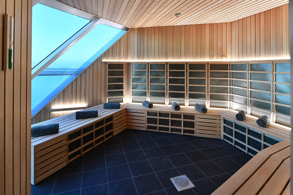 Sauna onboard the Celebrity Beyond