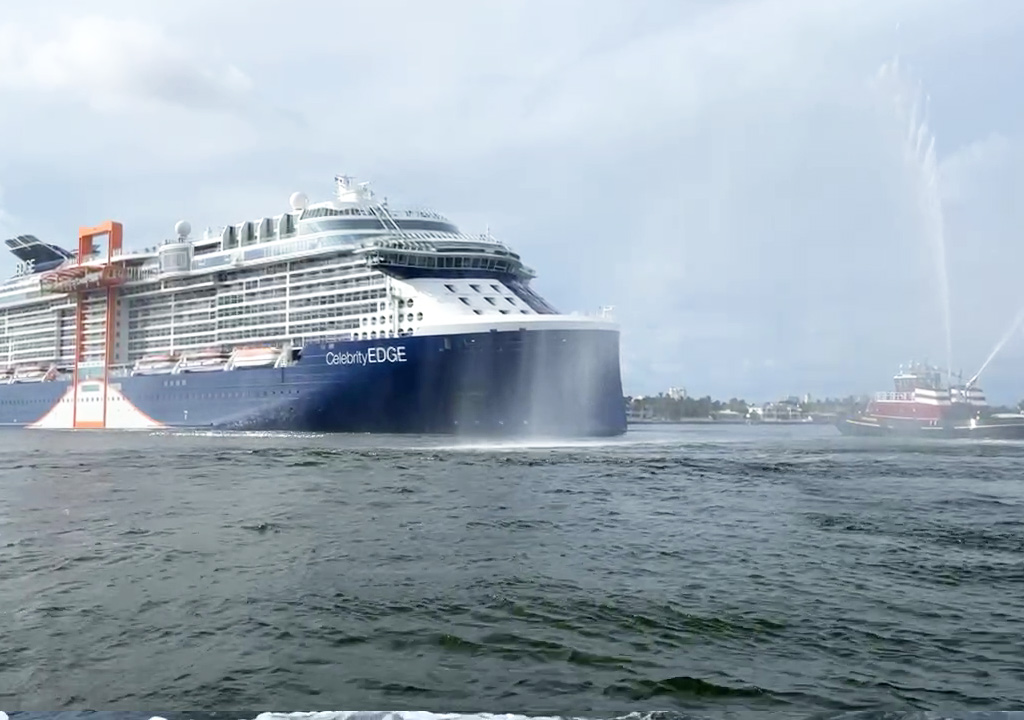 Celebrity Edge Departs Port Everglades