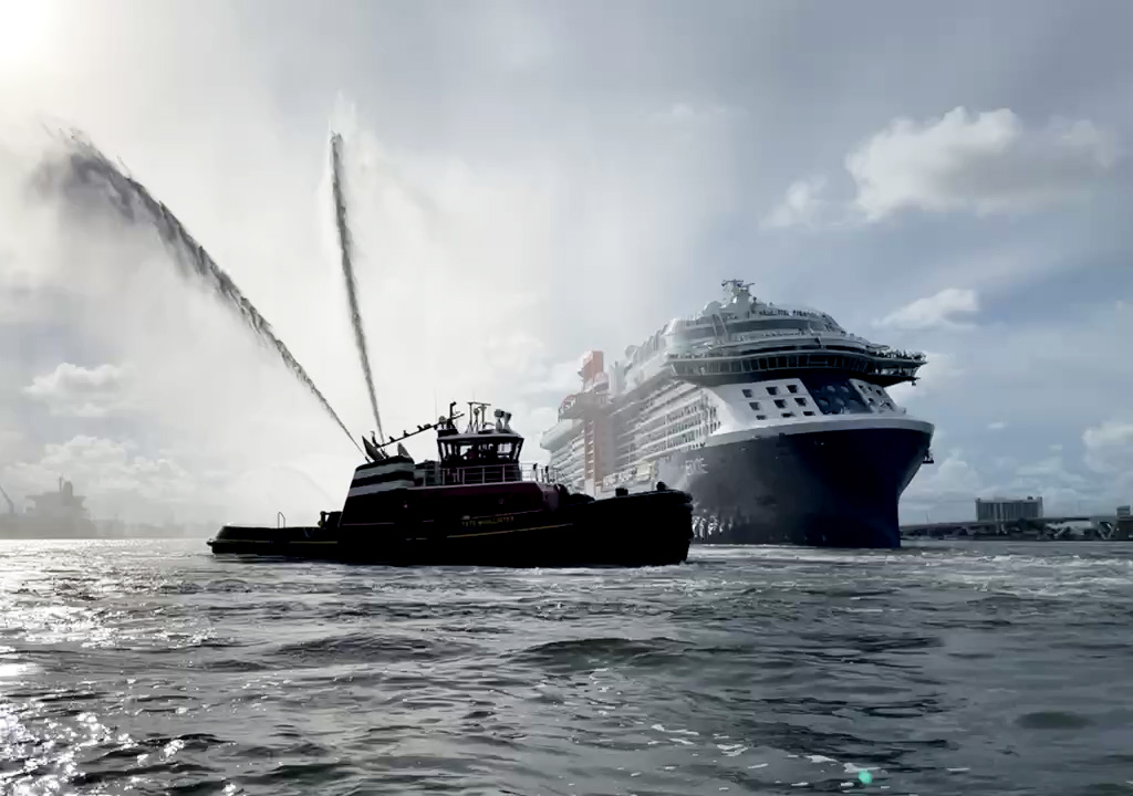 Celebrity Edge Departs Port Everglades