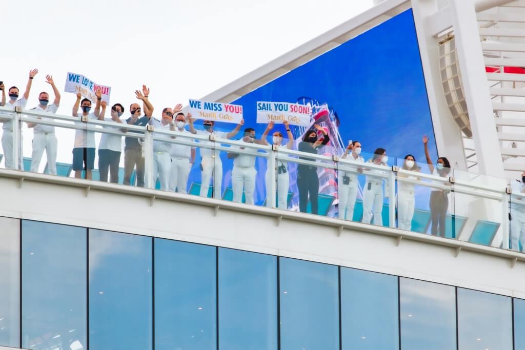 First Photos as New Carnival Mardi Gras Arrives at Port Canaveral