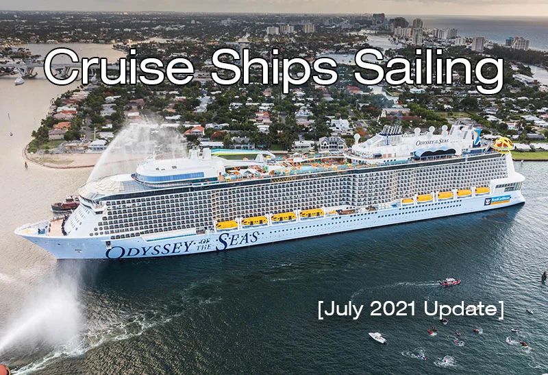 will cruise ships sail in july