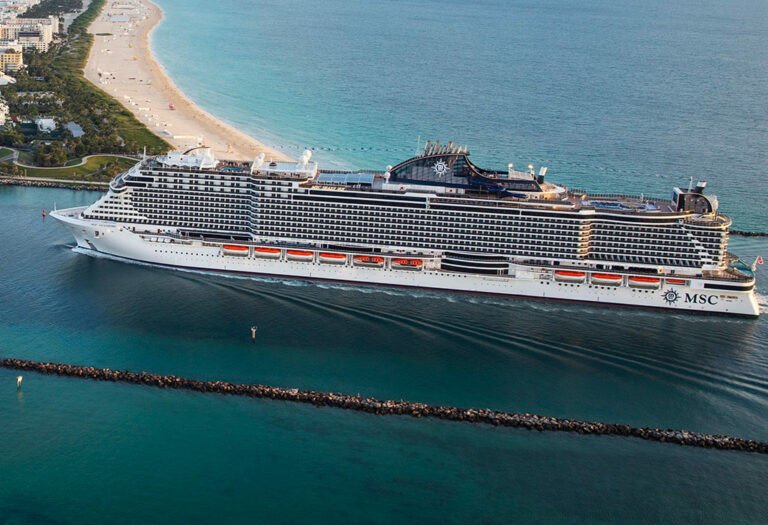 msc cruise ship location