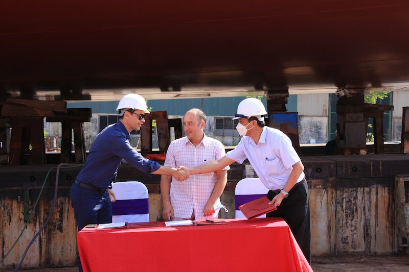 Keel laying ceremony 1