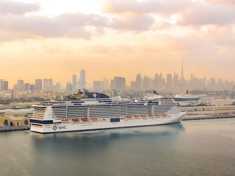 MSC ship in Dubai