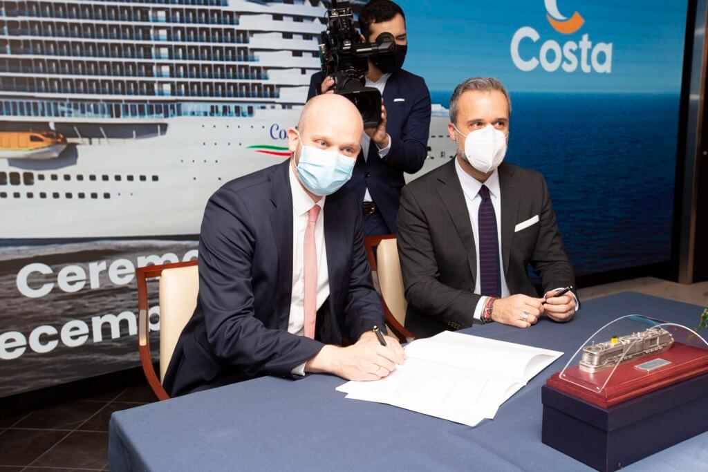 Costa Toscana handover signature