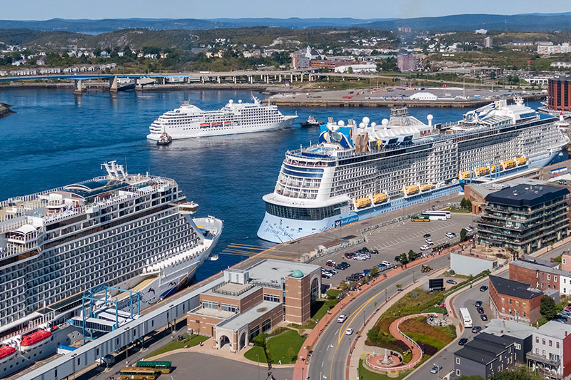 Three ships in Saint John
