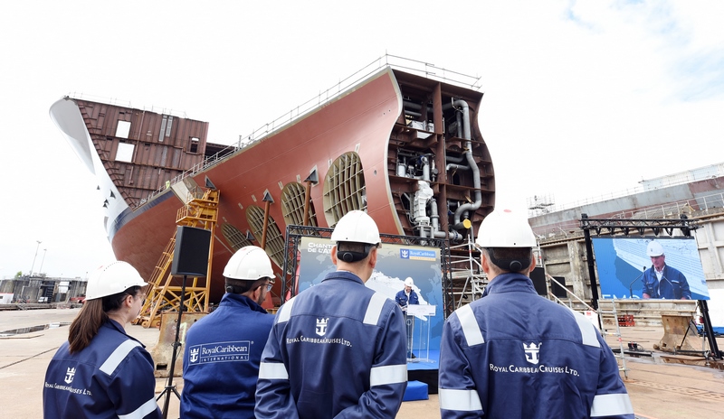 Keel laying for Utopia of the Seas