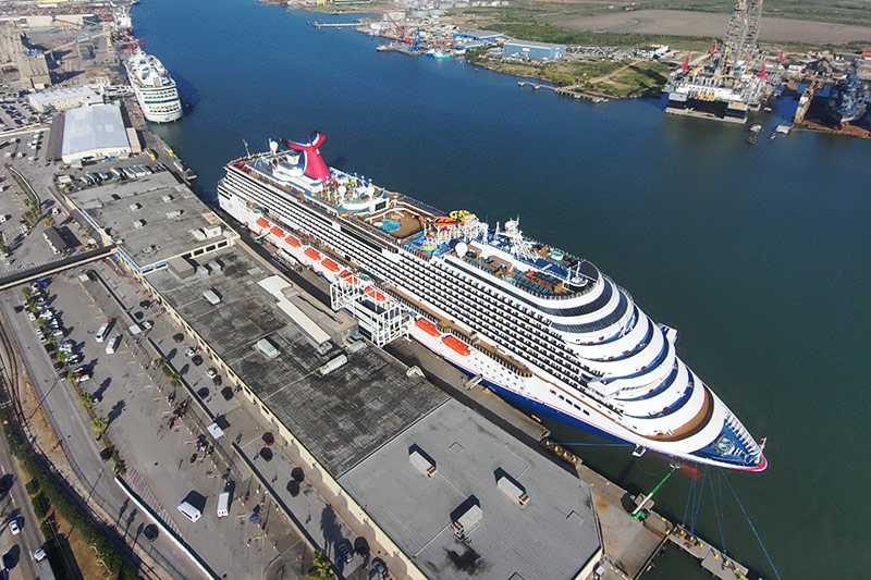 Cruise ships in Galveston