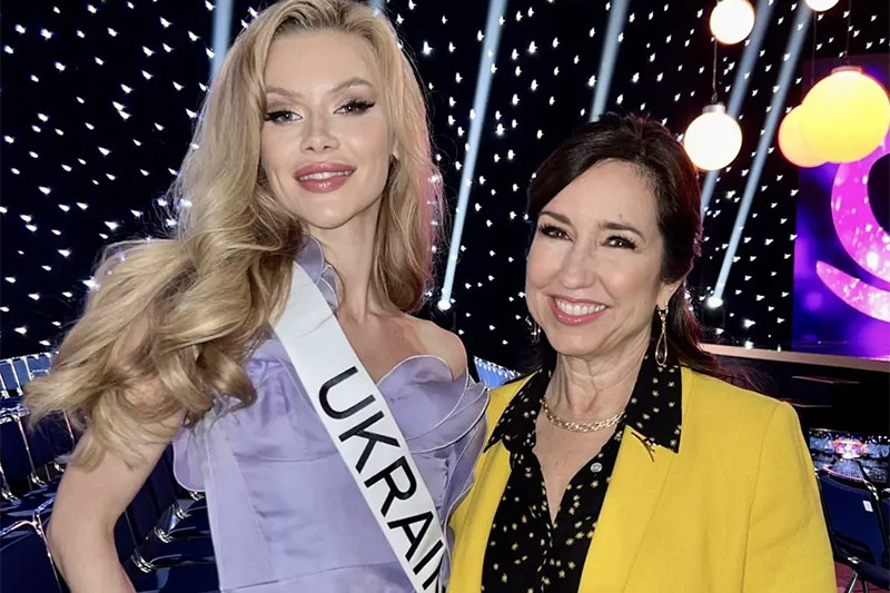 Miss Ukraine and Christine Duffy