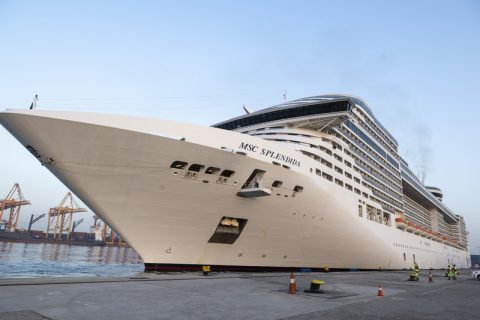 MSC Splendida at Jeddah Islamic Port