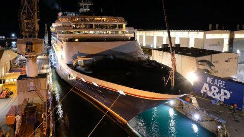 Bolette in drydock