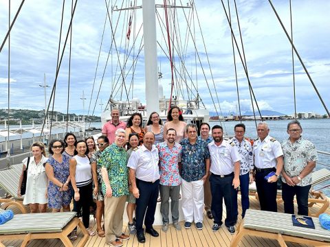 Crest ceremony on Variety Cruises